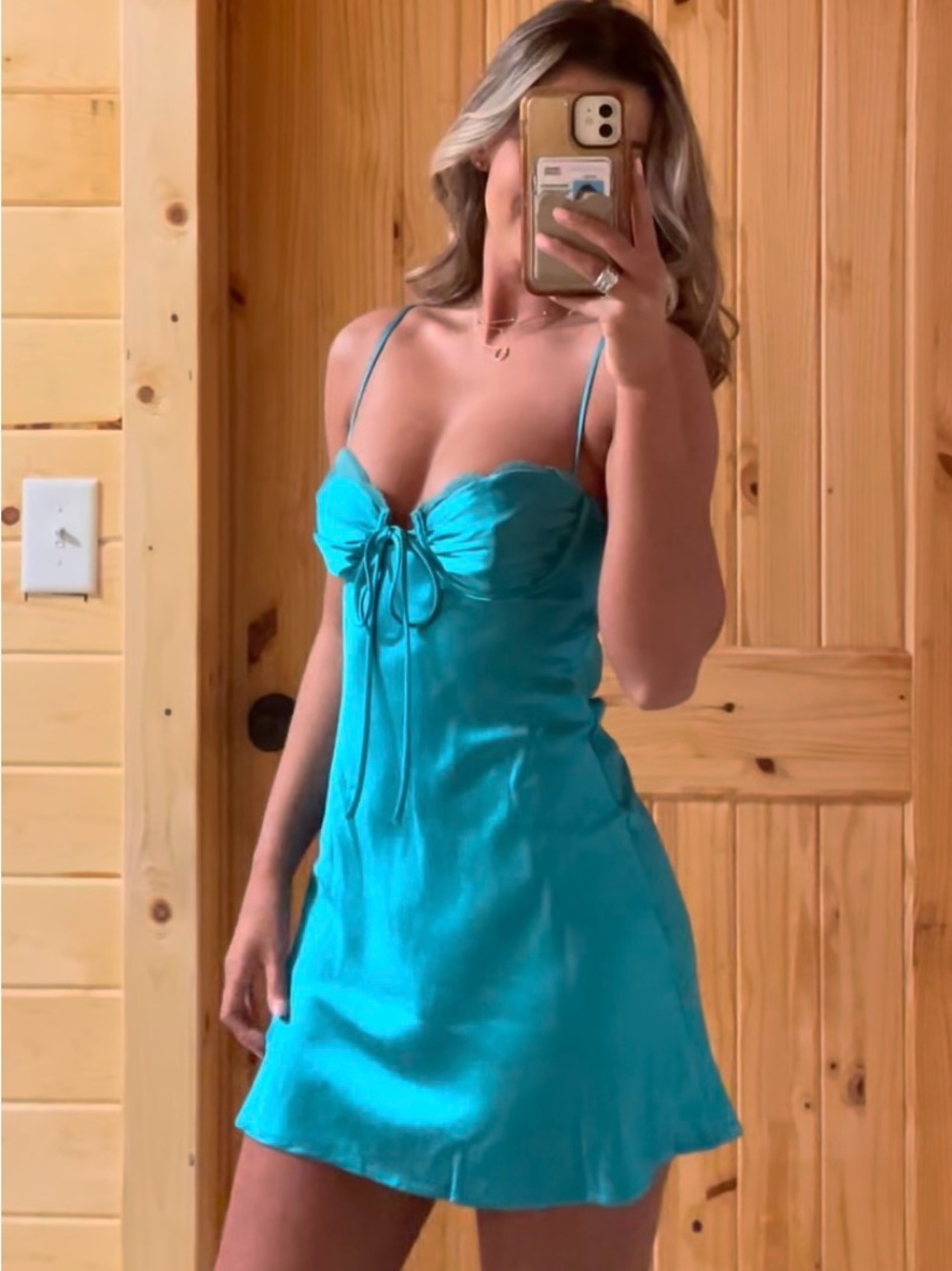 Hello Molly satin dress like new